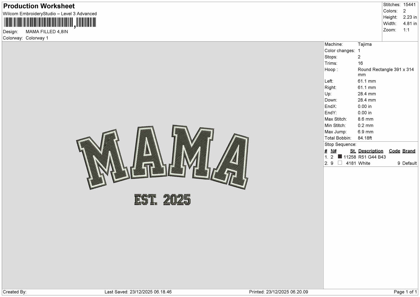 MAMA DADA GRANDMA GRANDPA Embroidery File BUNDLE
