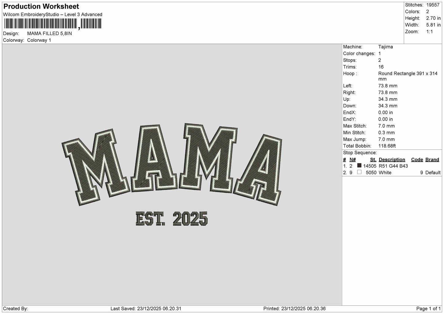 MAMA DADA GRANDMA GRANDPA Embroidery File BUNDLE