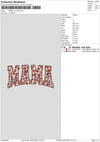 Mama Hearts Embroidery File 6 sizes
