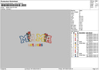 Minniemama25 Embroidery File 6 sizes