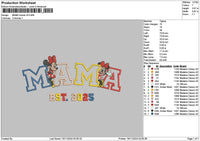 Minniemama25 Embroidery File 6 sizes