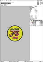 Manangtext Embroidery File 6 sizes