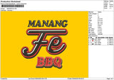 Manangtext Embroidery File 6 sizes