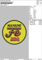 Manangtext Embroidery File 6 sizes