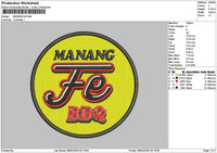 Manangtext Embroidery File 6 sizes