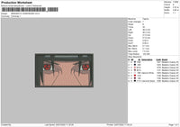 Mangekyo Sharingan Embroidery File 4 sizes