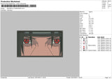 Mangekyo Sharingan Embroidery File 4 sizes