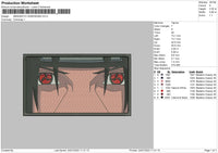 Mangekyo Sharingan Embroidery File 4 sizes