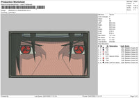 Mangekyo Sharingan Embroidery File 4 sizes