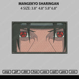 Mangekyo Sharingan Embroidery File 4 sizes