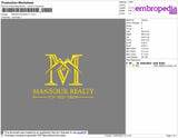 Mansour Realty Embroidery File 4 size