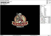 Mantecatext Embroidery File 6 sizes