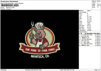 Mantecatext Embroidery File 6 sizes