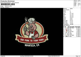 Mantecatext Embroidery File 6 sizes