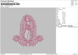 Maria Flowers Embroidery File 6 sizes
