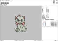 Marie Embroidery File 6 sizes