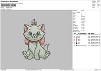 Marie Embroidery File 6 sizes