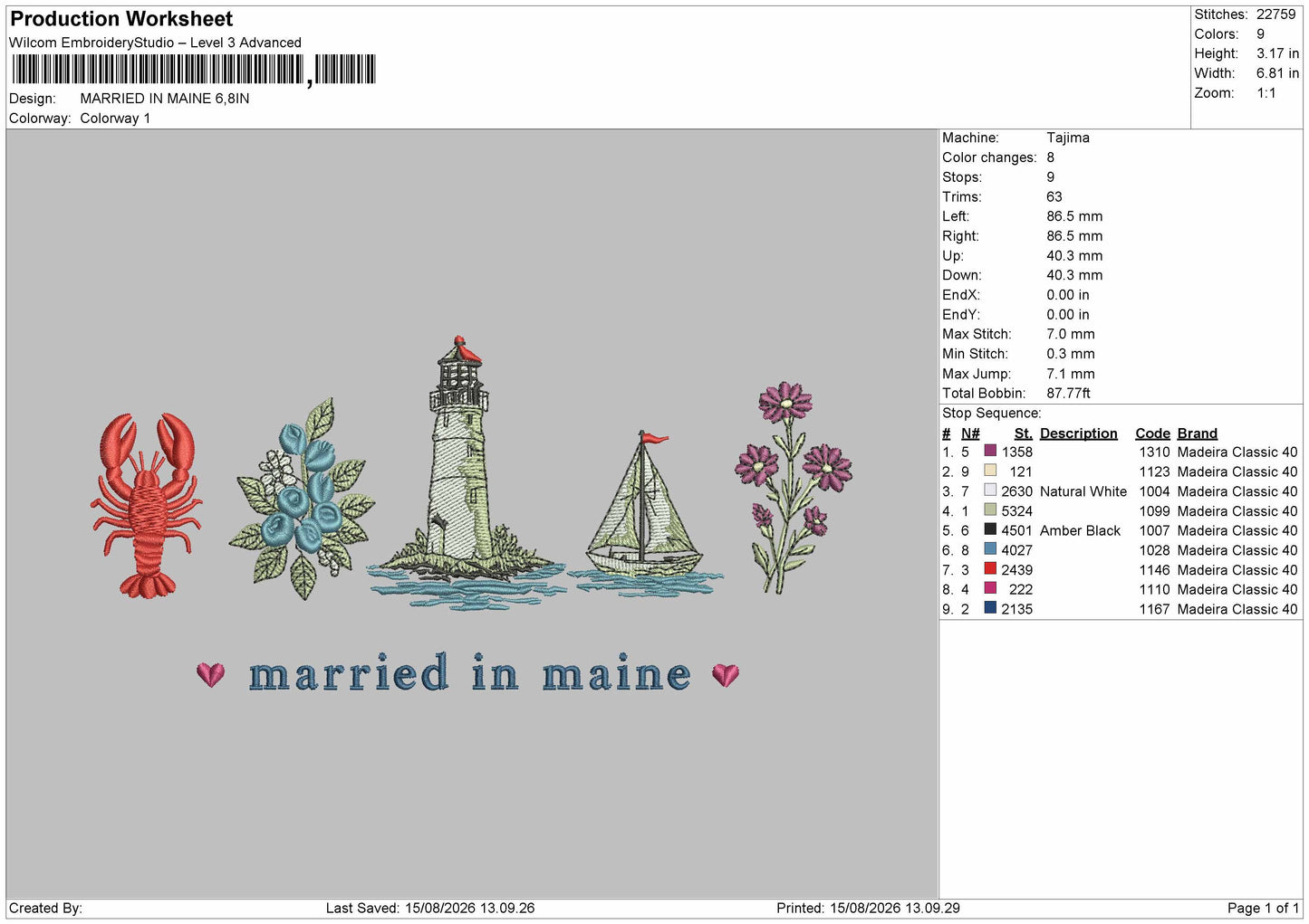 Married Text 1508 Embroidery Machine Design File 6 sizes