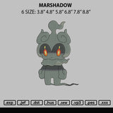 Marshadow Embroidery File 6 sizes