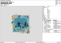 Martineztext Embroidery File 6 sizes