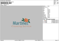 Martineztext Embroidery File 6 sizes
