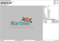 Martineztext Embroidery File 6 sizes