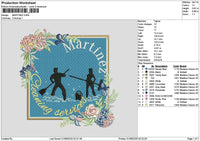 Martineztext Embroidery File 6 sizes