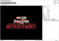Marvel Studios Embroidery File 4 size