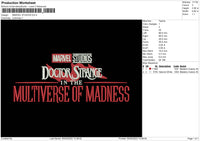Marvel Studios Embroidery File 4 size