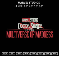 Marvel Studios Embroidery File 4 size