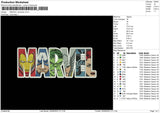 Marvel Character Embroidery File 4 sizes