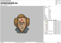 Marv Home Alone Embroidery File 5 Sizes