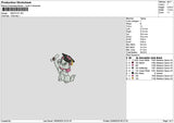 Cat Graduation Embroidery File 6 sizes