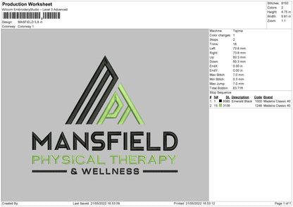 Masfield Embroidery File 4 size