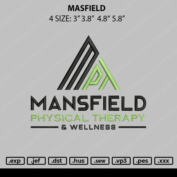 Masfield Embroidery File 4 size