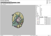 Mask Vader Tattoo Artist Embroidery File 4 size