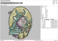 Mask Vader Tattoo Artist Embroidery File 4 size