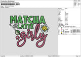 Matchatext 0108 Embroidery File 6 sizes