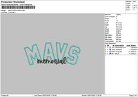 Mvs App Embroidery File 6 sizes
