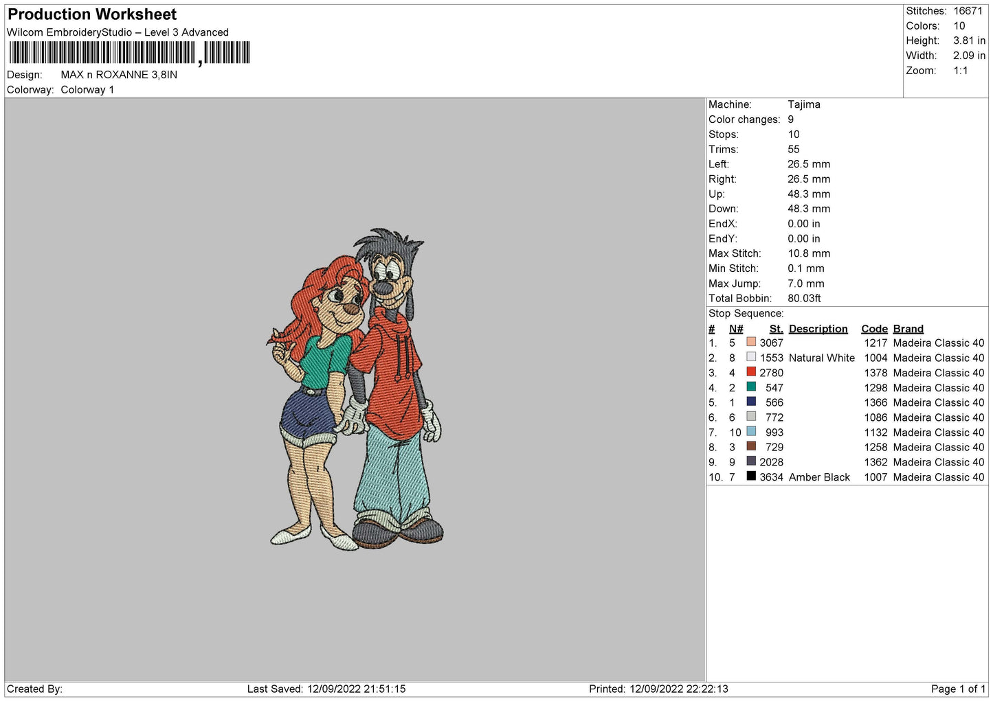 Maxx N Roxanne Embroidery File 5 sizes