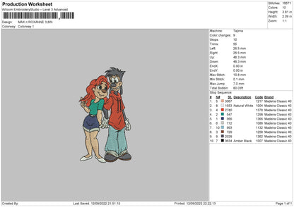 Maxx N Roxanne Embroidery File 5 sizes