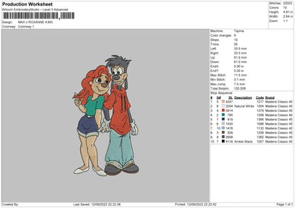 Maxx N Roxanne Embroidery File 5 sizes