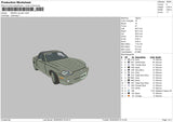 Mazda Car Embroidery File 4 size