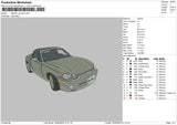 Mazda Car Embroidery File 4 size