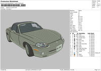 Mazda Car Embroidery File 4 size