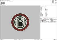 MB Embroidery File 4 size