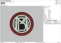 MB Embroidery File 4 size