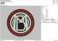 MB Embroidery File 4 size