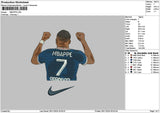 Player7 Embroidery File 6 sizes