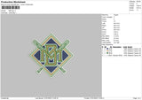 MB Logo Embroidery File 4 sizes